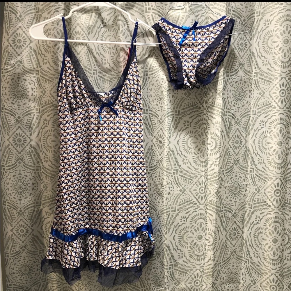 lingerie pajama set with panties brand new